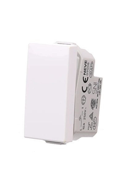 OEM Vimar Neve push-button switch, one module, for doorbell, modular, IP20, w...