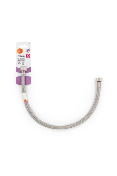 EQUATION Μεταλλική εύκαμπτη σύνδεση νερού εξίσωσης, L 50 cm, DN8, 3/8" - 3/8"...