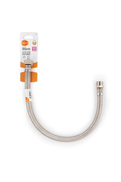 EQUATION Μεταλλική εύκαμπτη σύνδεση νερού Equation, L 50 cm, DN13, 1/2" - 1/2...