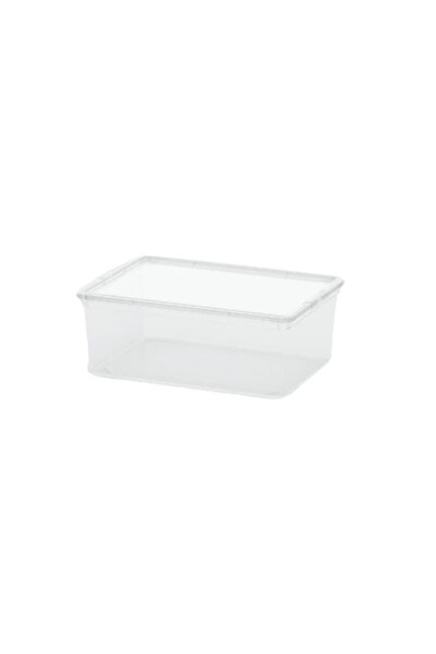 OEM C-Box storage box, plastic, 37 x 26 x 14 cm, 11 L, Sheer, with lid