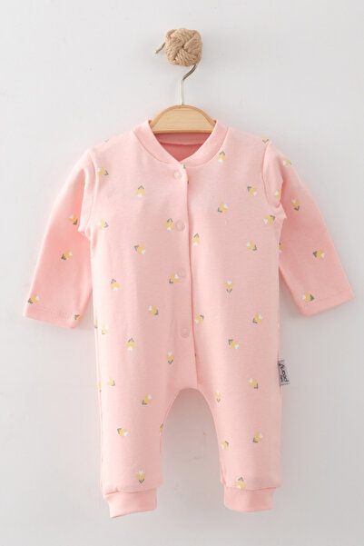 zumino Daisy Patterned Baby Girl Jumpsuit