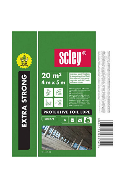 OEM Scley protective film for painting, made of LDPE, 4 x 5 meters
