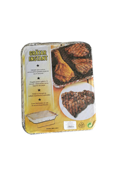 OEM Charcoal grill Grill Chef, disposable, aluminum, cooking surface 29 x 22 cm