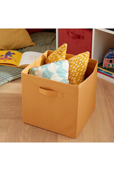 Spaceo Κουτί αποθήκευσης 31 x 31 x 31 cm, Kub Jane 4, κίτρινο