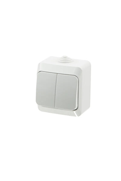 OEM Διπλό διακόπτης Schneider Cedar, Αδιάβροχο, επιτοίχιος, με LED, εξωτερικο...