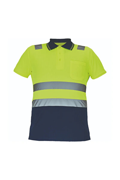 OEM Tricou de lucru Polo Cadiz HV, poliester, marimea 52 (L), galben HV/bleum...