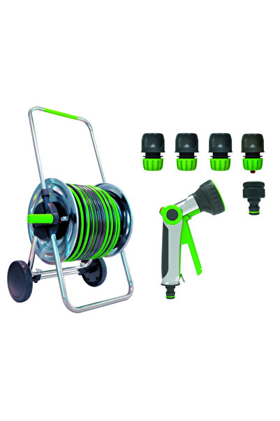 GEOLIA Καρότσι λάστιχου κήπου, Geolia, × 15 mm x 35 μέτρα, 4 bar