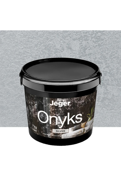 OEM Vopsea decorativa Jeger, efect Onyks, argintiu, 7 kg