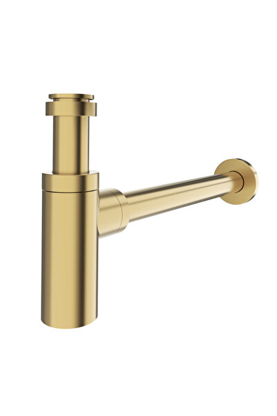 EQUATION Sifon decorativ Equation, ajustabil, pentru lavoar, 1'1/4, auriu