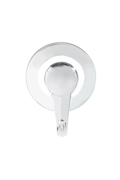 OEM Cuier baie, Valenza, o agatatoare, din plastic,fixare cu lipire, crom