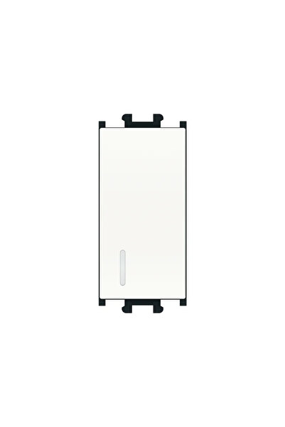 OEM Απλός διακόπτης Schneider Easy Sryl, αρθρωτός, με LED, IP20, λευκός