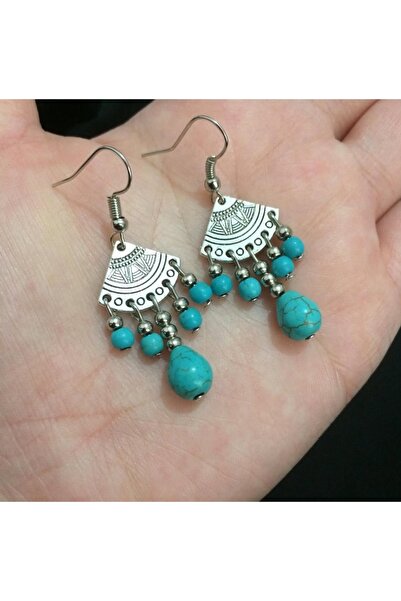 Birtakı'm Şeyler Authentic Handmade Earrings with Natural Stone