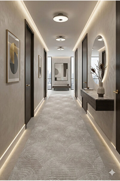 Swan Home Kaymaz Tabanlı Halı Kesme Yolluk Salon Koridor Mutfak Yatak Odası H...