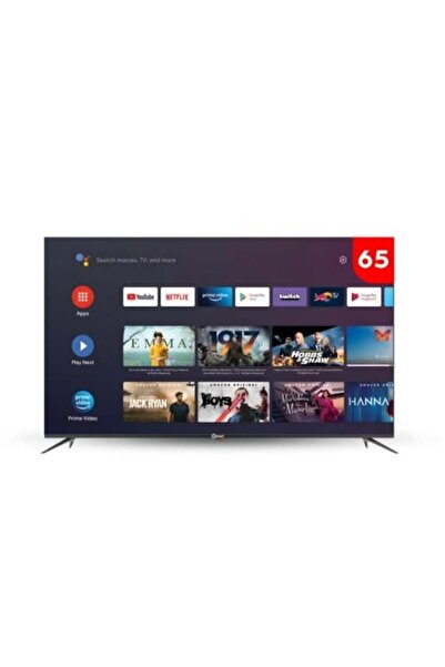 Dansat Dora Sat Smart Screen 65 Inch - Android 14 - 4K Quality - Wi-Fi - Black