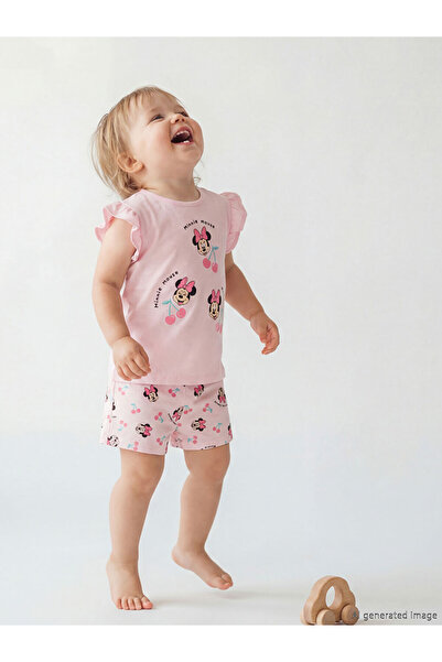 LC Waikiki Esvab • Modern & Distinctive Minnie Mouse Printed Baby Girl T-Shir...