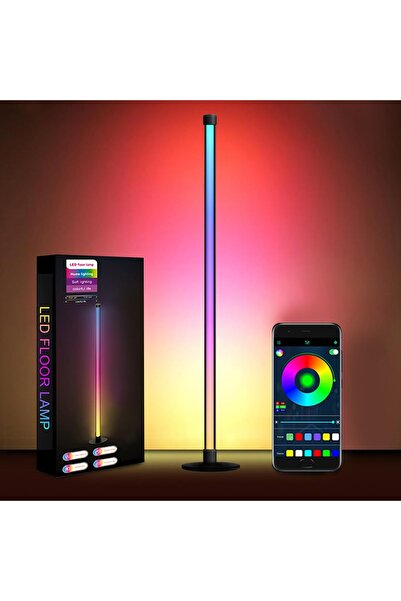 Arabest LED Floor Lamp, 63-Inch RGB Corner Light with Music Sync, Smart App C...