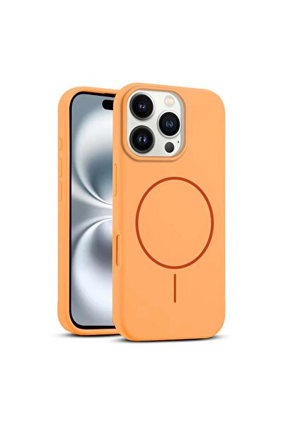 Zebana Apple iPhone 16 Pro Uyumlu Kılıf Liquid Soft Silikon Kılıf (Kablosuz Ş...