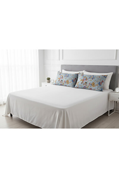 YAZICI 2-Pack 50X70 Patterned Pillowcase Ranforce 80% Cotton 20% Polyester Zi...