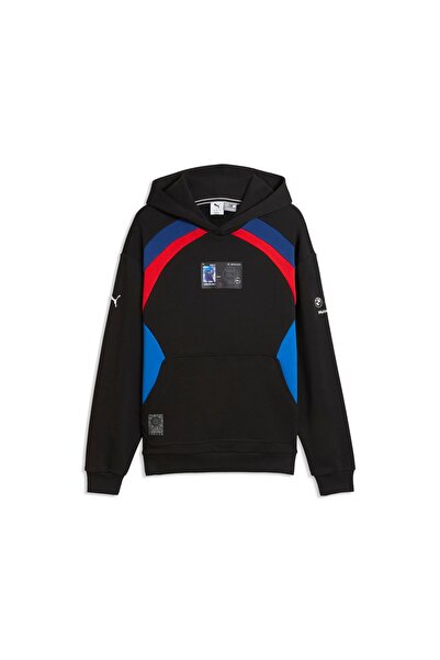 Puma سويت شيرت رجالي واسع القصة بغطاء رأس من BMW M MOTORSPORT LIFESTYLE
