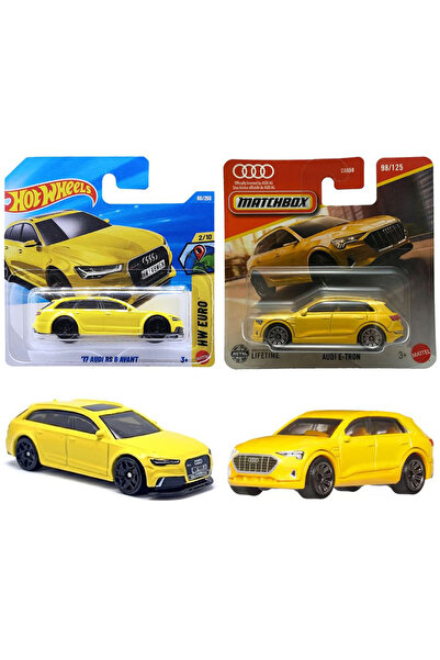 HOT WHEELS 2 Araç Set - '17 Audi RS 6 Avant & Matchbox Audi E-Tron (1/64)
