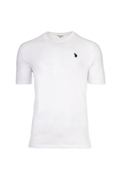 U.S. Polo Assn. Herren T-Shirt - Carded Jersey, Rundhals, Logo-Stickerei, Bau...