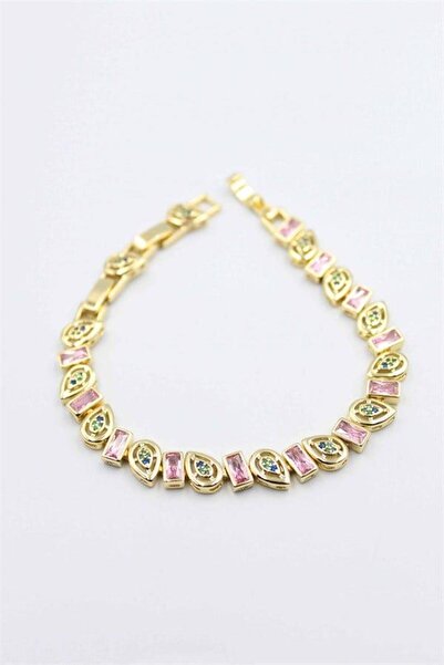 MENESSA سوار شوبينج المرصع بالأحجار - ذهبي