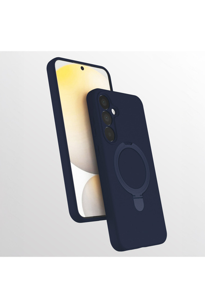 Paladyum Case غطاء سامارا من السيليكون باللون الأزرق الداكن متوافق مع حامل Ma...