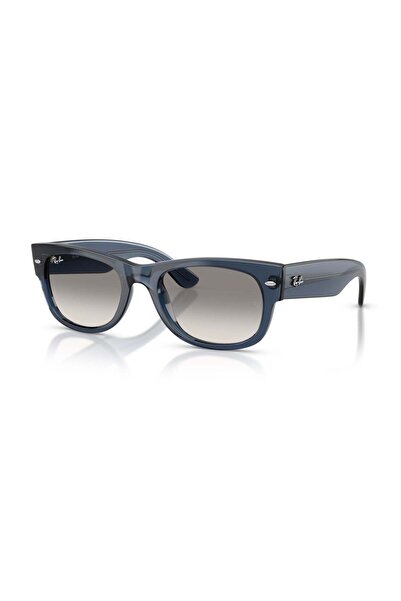 Ray-Ban RB 0832S 684532 55 Mega Wayfarer Unisex Kare Şeffaf Mavi Kemik Güneş ...