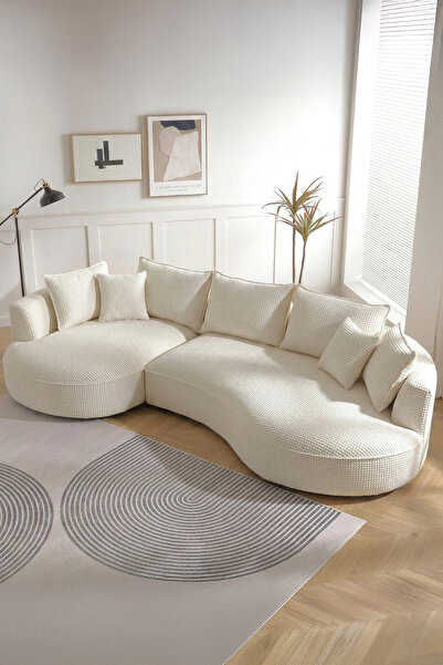 Eymense Venedik Plus Köşe Koltuk Sol Köşe Krem