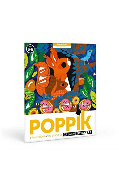 POPPIK Panorama Poster Baby Animals Mat016