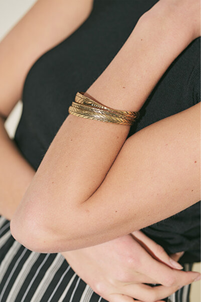 Manuka مجموعة أساور أثينا ذهبية-فضية