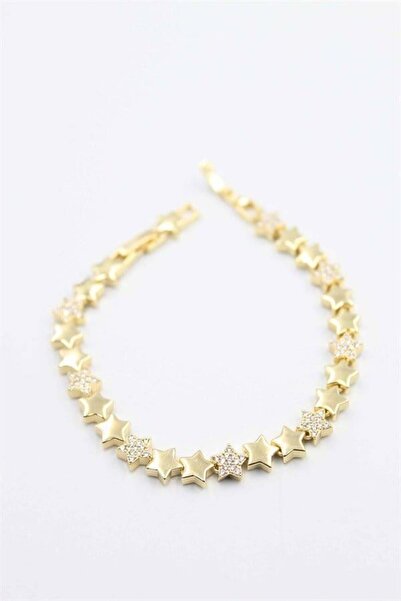 MENESSA سوار النجمة المرصعة بالجواهر - ذهبي