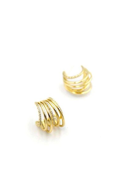MENESSA Jewelled Hoop Earrings - Gold