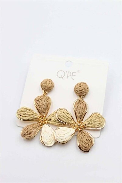 MENESSA Wicker flower earrings - multicolor