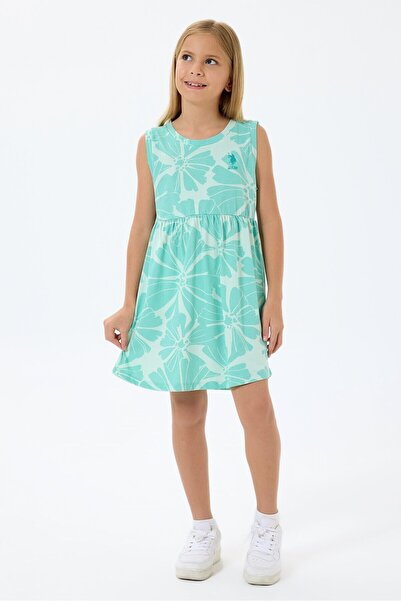 U.S. Polo Assn. U.S. Polo Assn Πράσινο Φόρεμα για Κορίτσια