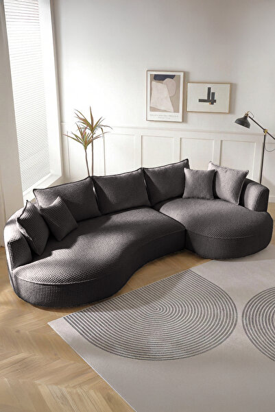 Eymense Venedik Plus Köşe Koltuk Sağ Köşe Antrasit