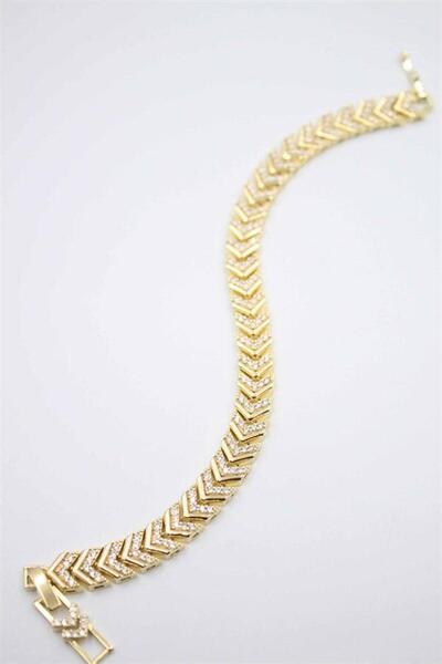 MENESSA سوار VIP بالحجر - ذهبي