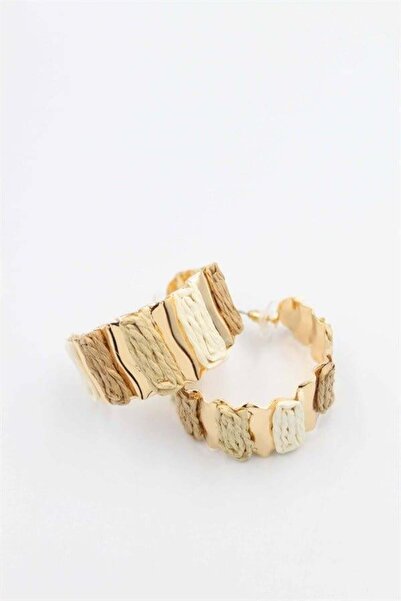 MENESSA Straw Hoop Earrings - Multicolor