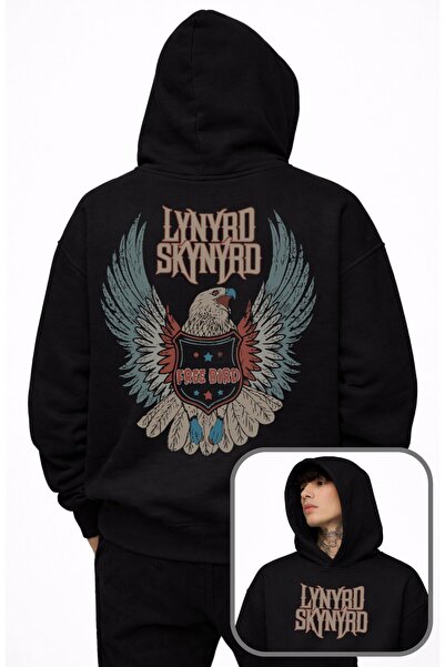 Fuddy Moda Ουνισέξ oversized Λίνιρντ Σκίνιρντ Φρι Μπερντ Σακάρισμα με τύπωμα ...