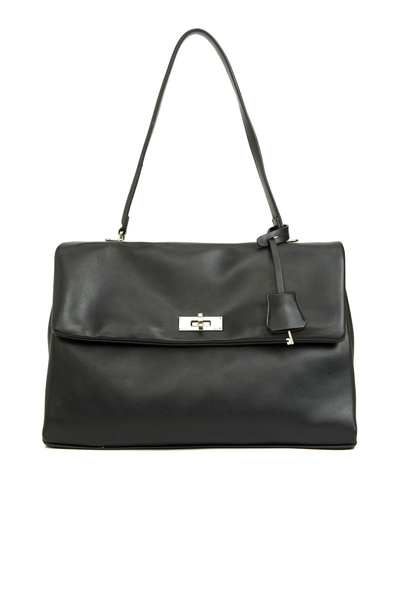 Dıvarese Siyah Uzun Askılı Kadın Suni Deri Çanta