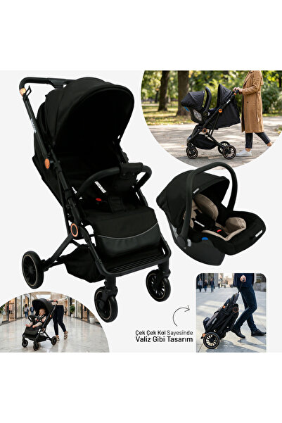 Pratico Çift Yönlü Travel Sistem Kabin Boy Bebek Arabası
