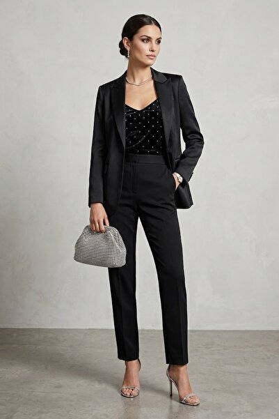 Ayakkabı Fuarı Elit Pm37058 Women's Stoned Evening Dress Bag White