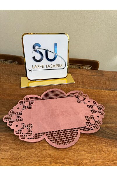 EHA LAZER Model cu trandafiri, elegant, din nubuc, culoare trandafir uscat su...