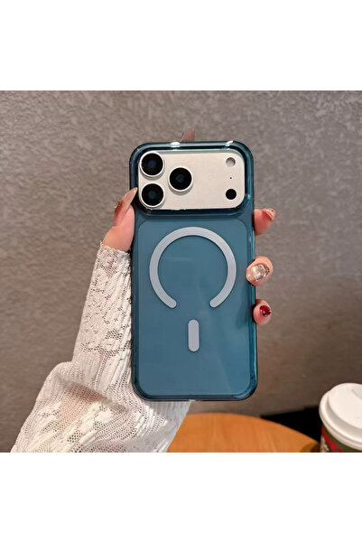 FABRON İphone 17 Pro Max Kılıf Kablosuz Gerçek MagSafe Destekli Sert Şeffaf K...