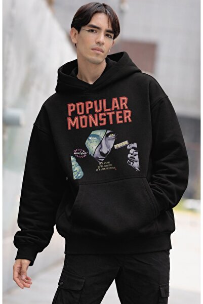 Fuddy Moda Hanorac unisex popular supradimensionat Monster Falling In Reverse...