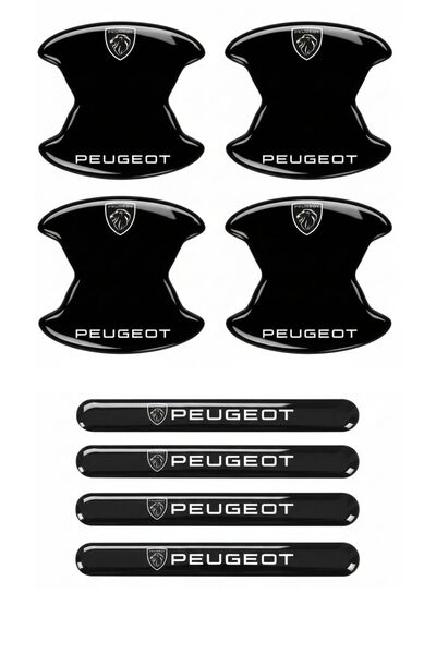 İntervex Global Premium Kapı Kolu Çizik Önleyici (8’li Set) – Siyah & Şeffaf ...