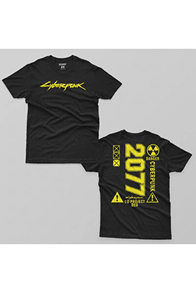 Crazy تي شيرت رجالي 2077 Cyberpunk Cd Project Red