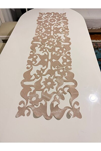 EHA LAZER Roz pudră cu sclipici Minunat napron - față de masă