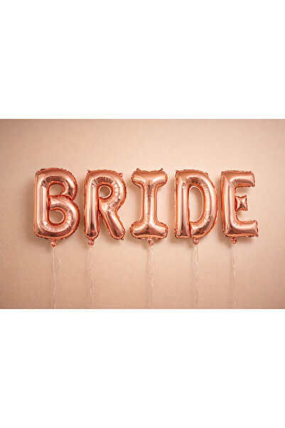 Happyewent Bride Written Rose Gold Foil Balloon Set 16 Inch – Bachelorette & ...