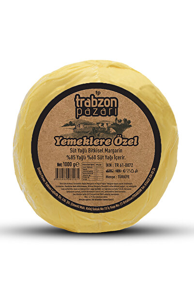 TRABZON PAZARI Az Tuzlu Yemeklik Trabzon Yağı 1 Kg